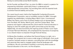 Founder Letter • MBA Press Release  - MBA PR Design Option B FOUNDER LTR